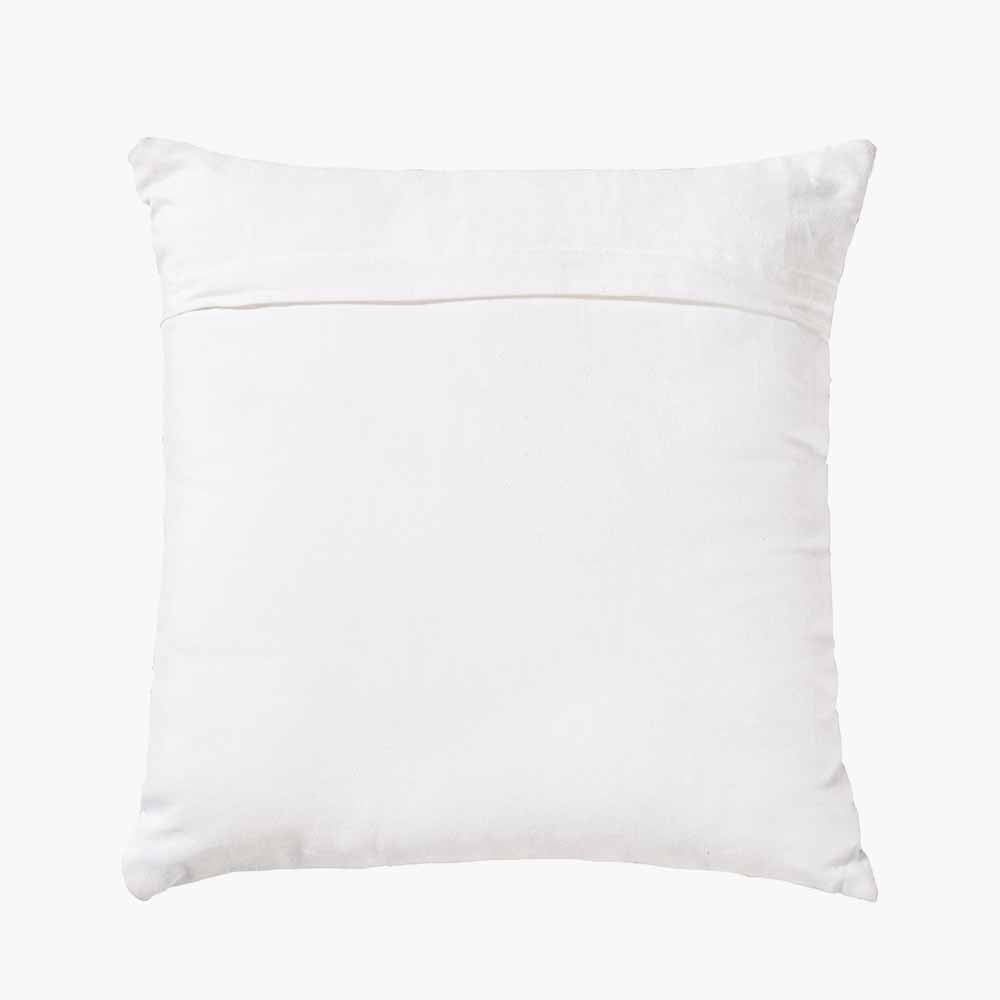 Pacific Lifestyle Indoor Outdoor Sage and White Braid Design Square Scatter Cushion