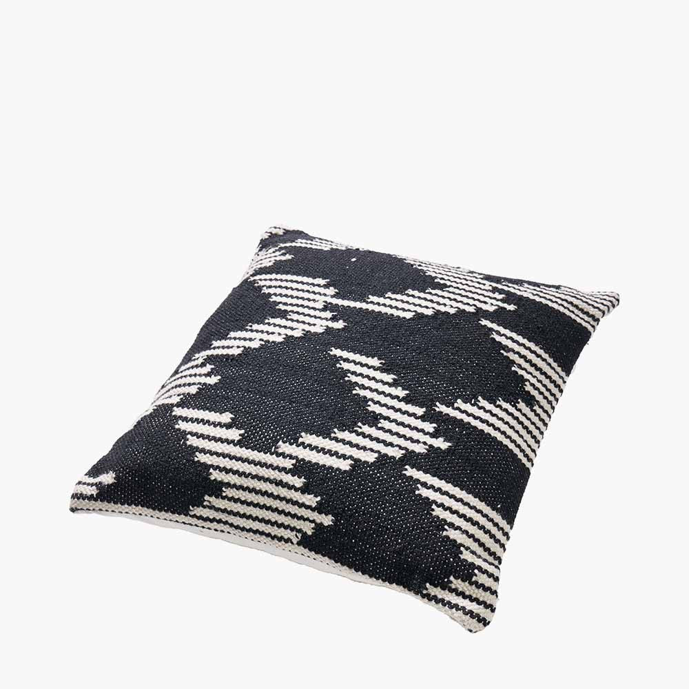 Pacific Lifestyle Indoor Outdoor Black and White Chevron Design Scatter Cushion