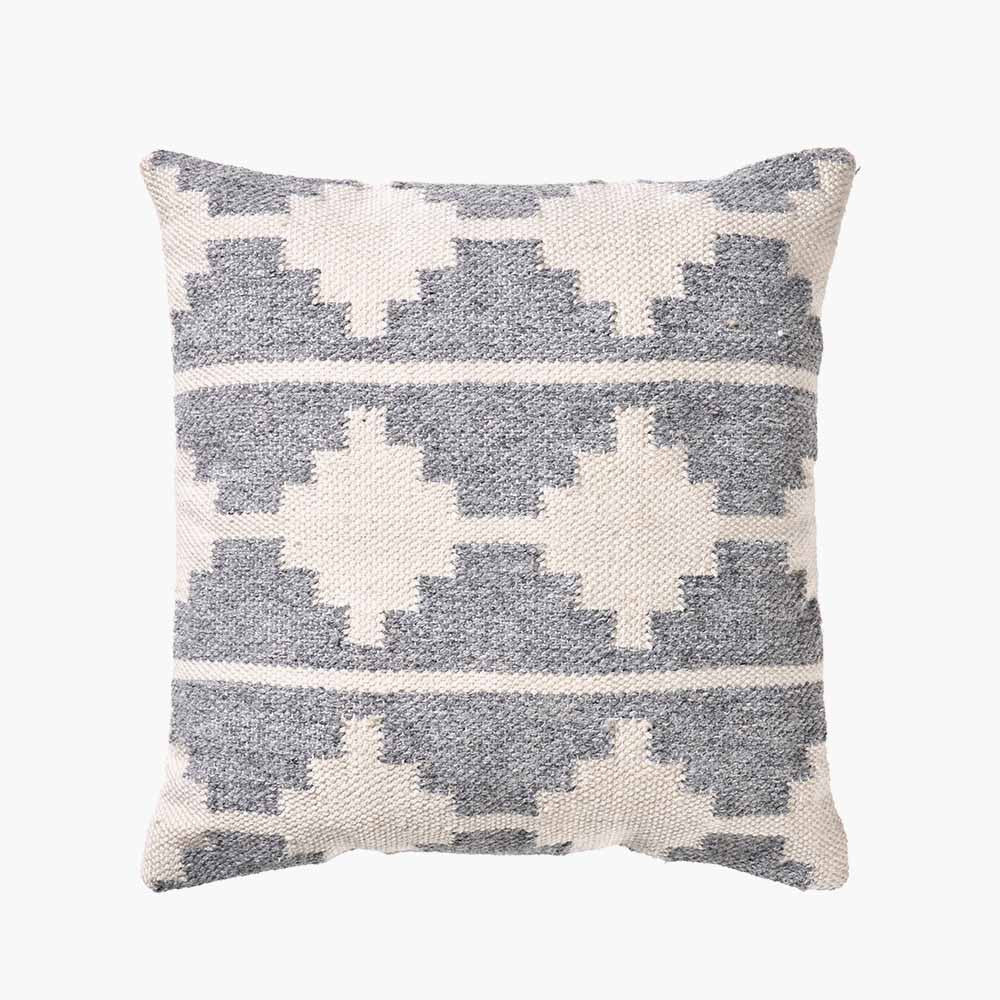 Pacific Lifestyle Indoor Outdoor Grey and White Moroccan Design Scatter Cushion