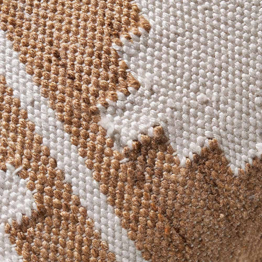 Pacific Lifestyle Indoor Outdoor Taupe and White Moroccan Design Scatter Cushion