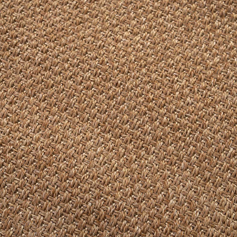 Pacific Lifestyle Indoor Outdoor Natural Border Design Rug