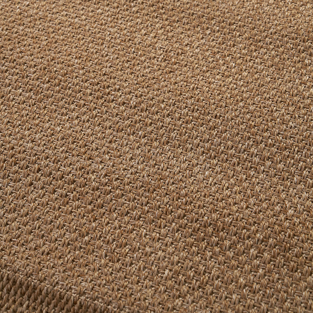 Pacific Lifestyle Indoor Outdoor Natural Border Design Rug