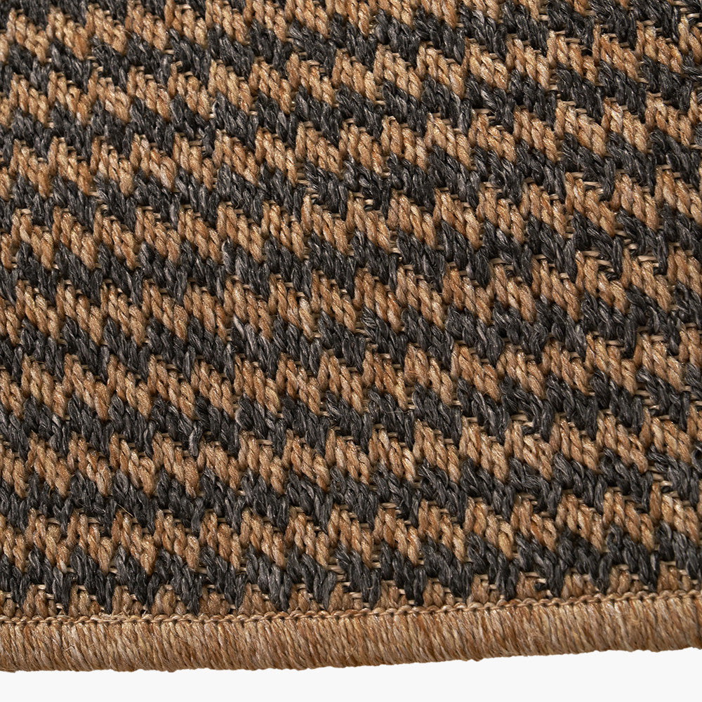 Pacific Lifestyle Indoor Outdoor Natural and Slate Grey Design Rug