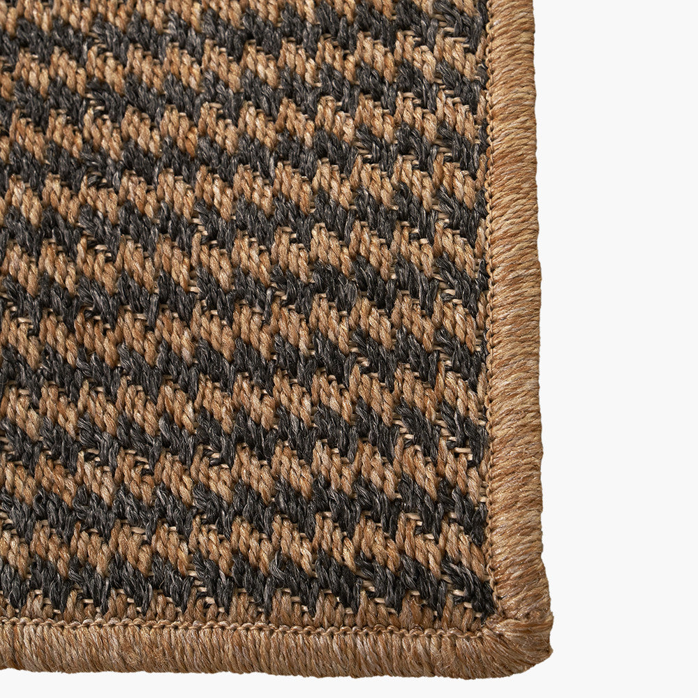 Pacific Lifestyle Indoor Outdoor Natural and Slate Grey Design Rug
