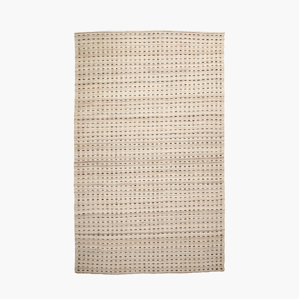 Pacific Lifestyle Indoor Outdoor Natural Double Stitch Design Rug Large