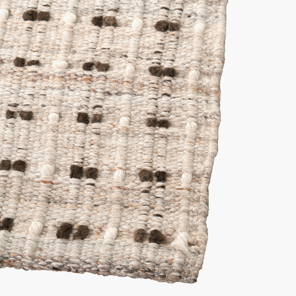 Pacific Lifestyle Indoor Outdoor Natural Double Stitch Design Rug Large