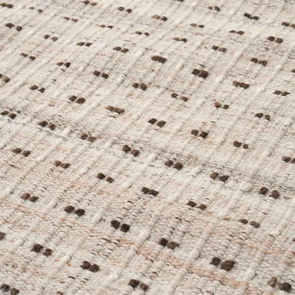 Pacific Lifestyle Indoor Outdoor Natural Double Stitch Design Rug Large