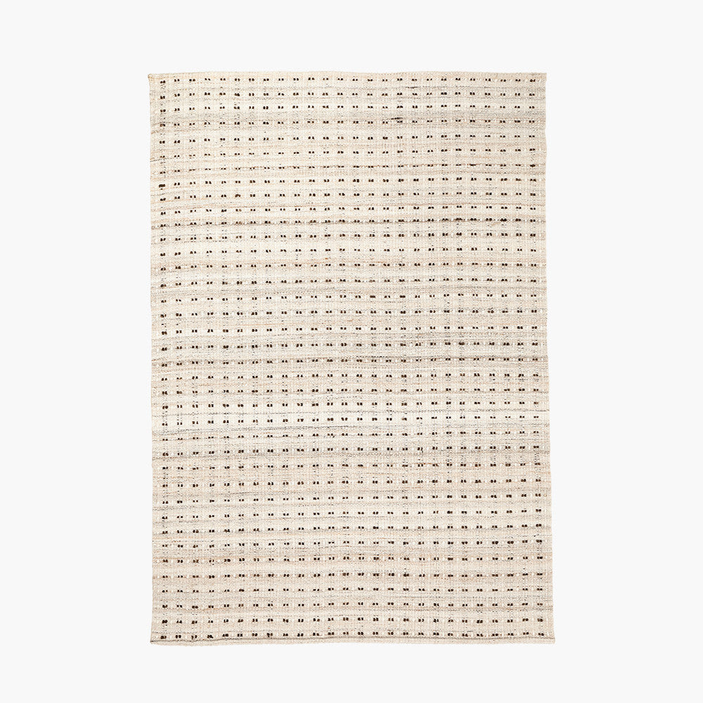 Beau&Co Indoor Outdoor Natural Double Stitch Design Rug