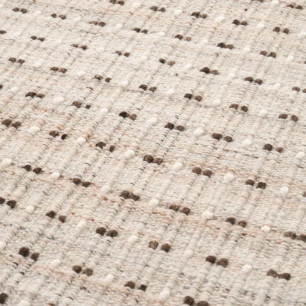 Beau&Co Indoor Outdoor Natural Double Stitch Design Rug