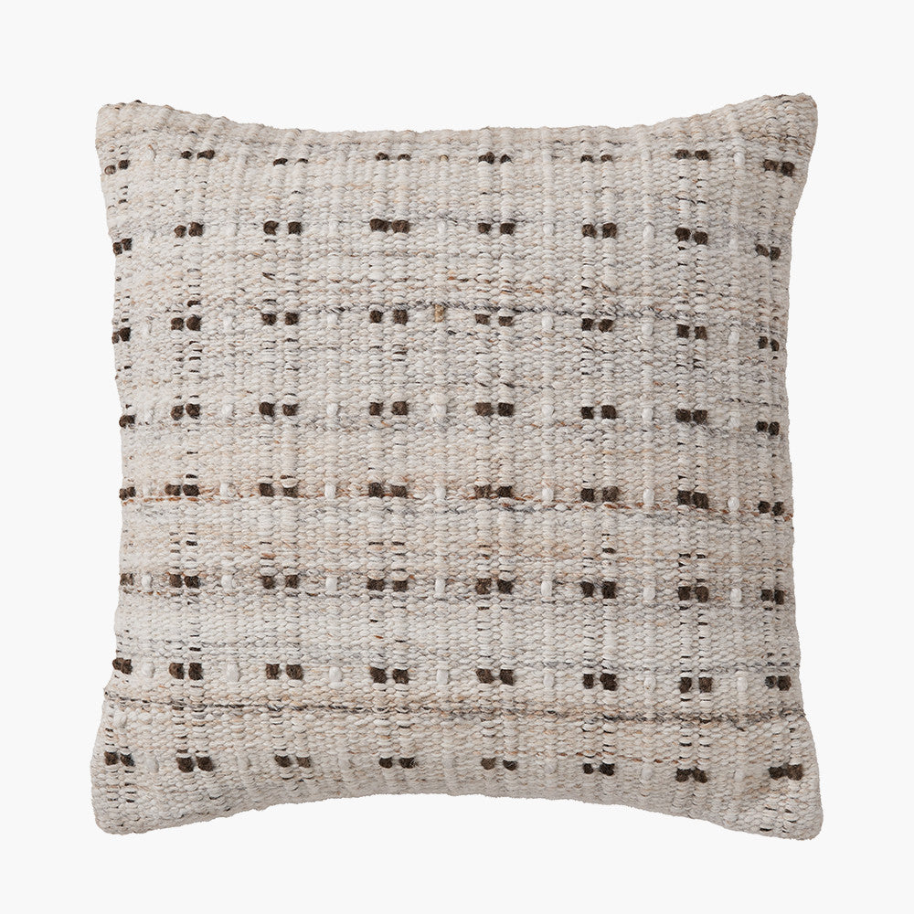Pacific Lifestyle Indoor Outdoor Natural Double Stitch Design Scatter Cushion