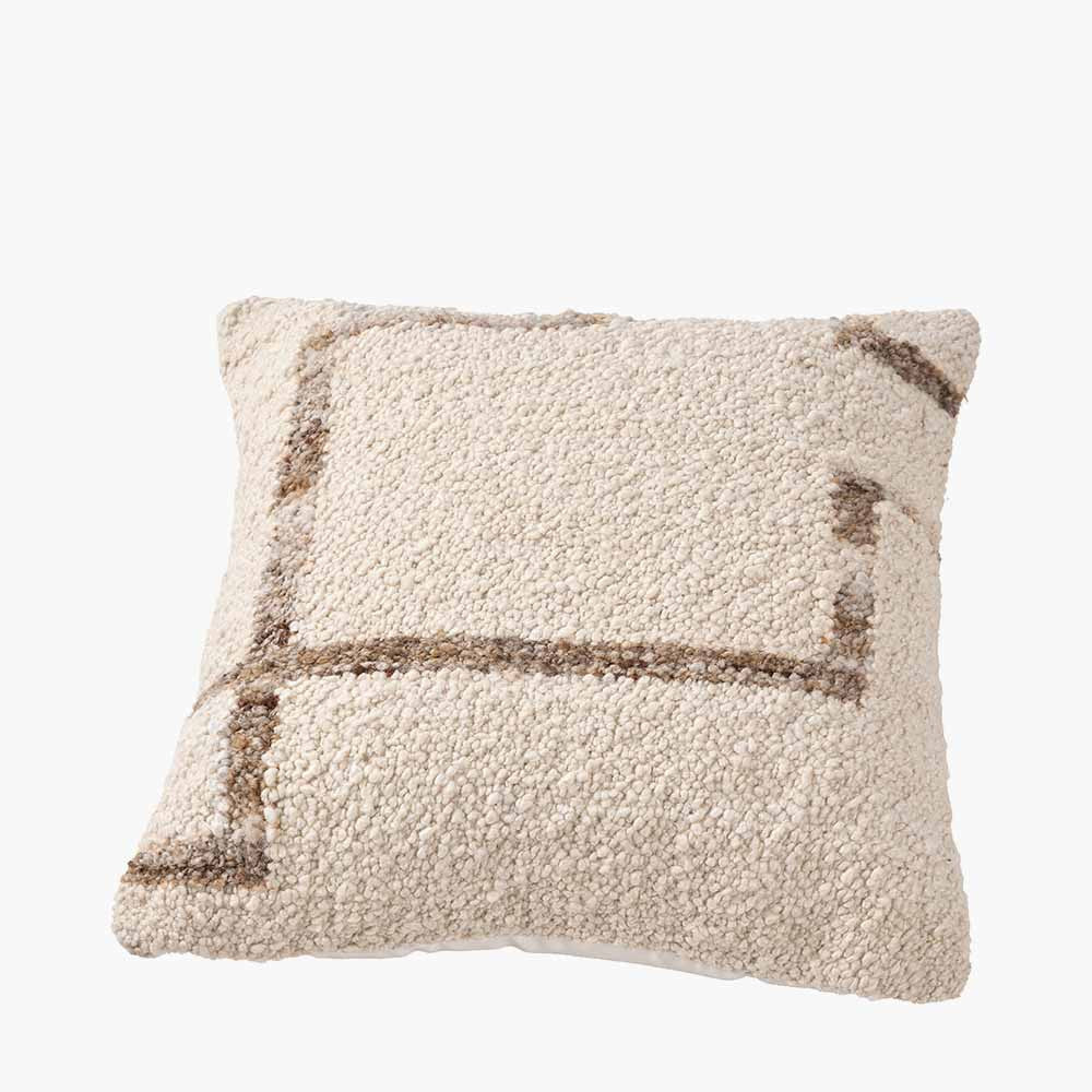 Pacific Lifestyle Indoor Outdoor Natural and Tan Fleck Design Scatter Cushion