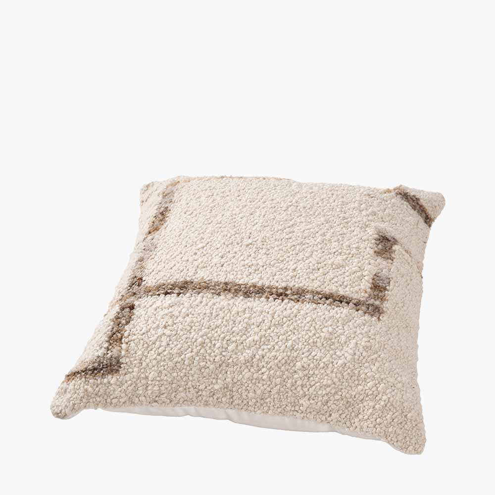 Pacific Lifestyle Indoor Outdoor Natural and Tan Fleck Design Scatter Cushion