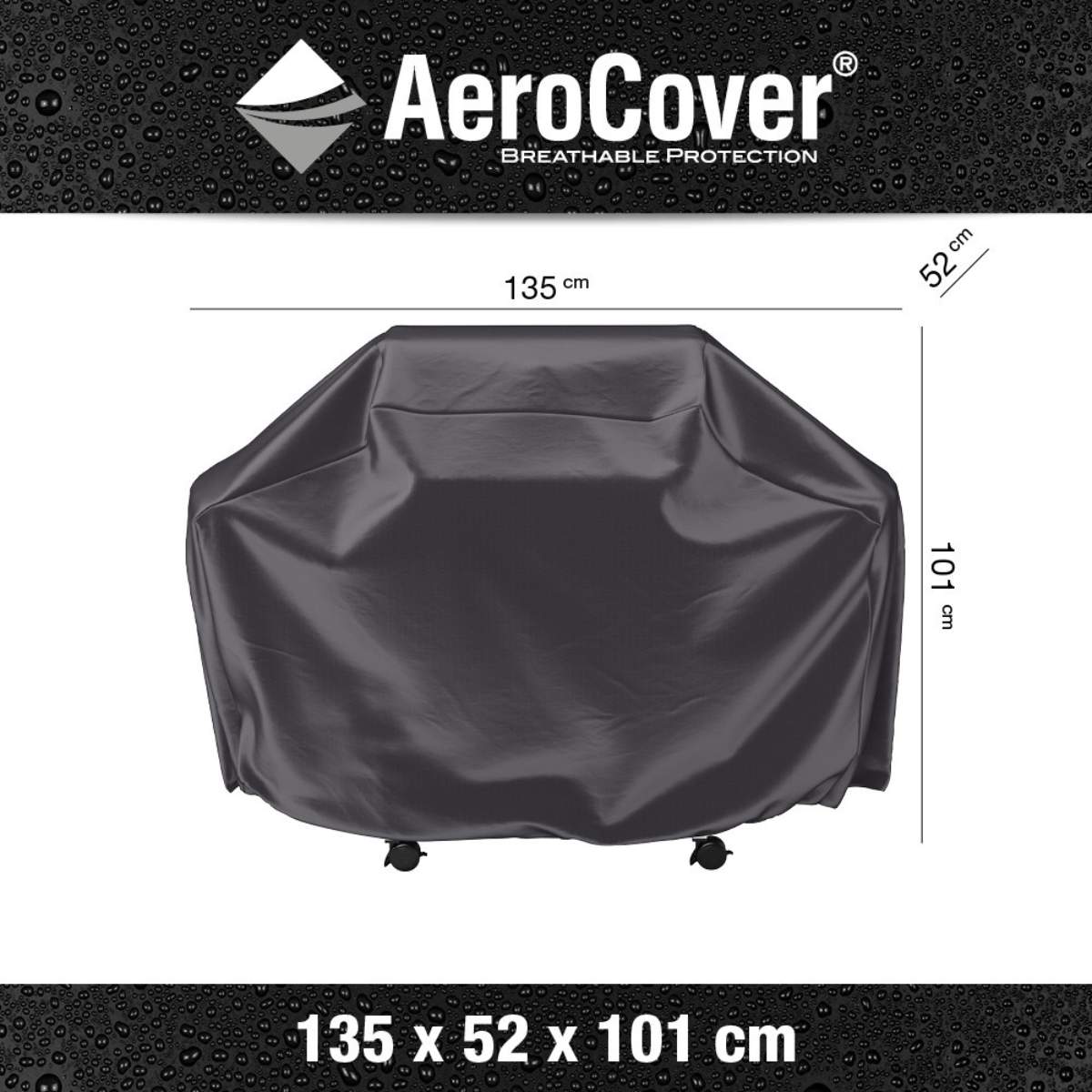Beau&Co Gas Barbecue Aerocover 135 x 52 x 101cm high