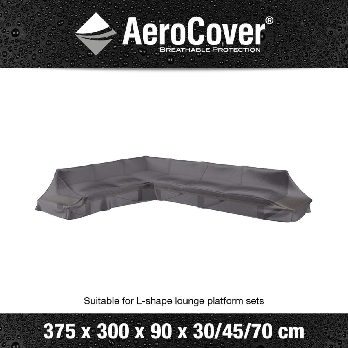 Pacific Lifestyle Platform Aerocover Right Hand 375x300x90xH30/45/70cm high