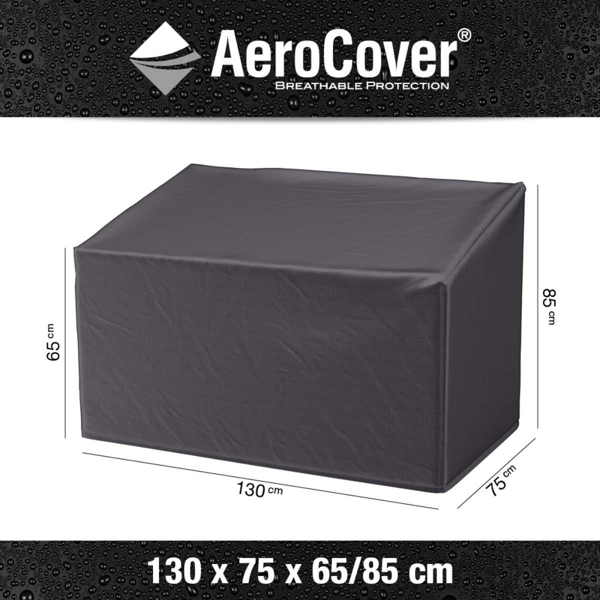 Pacific Lifestyle Garden Bench Aerocover 130x75x65/85cm high