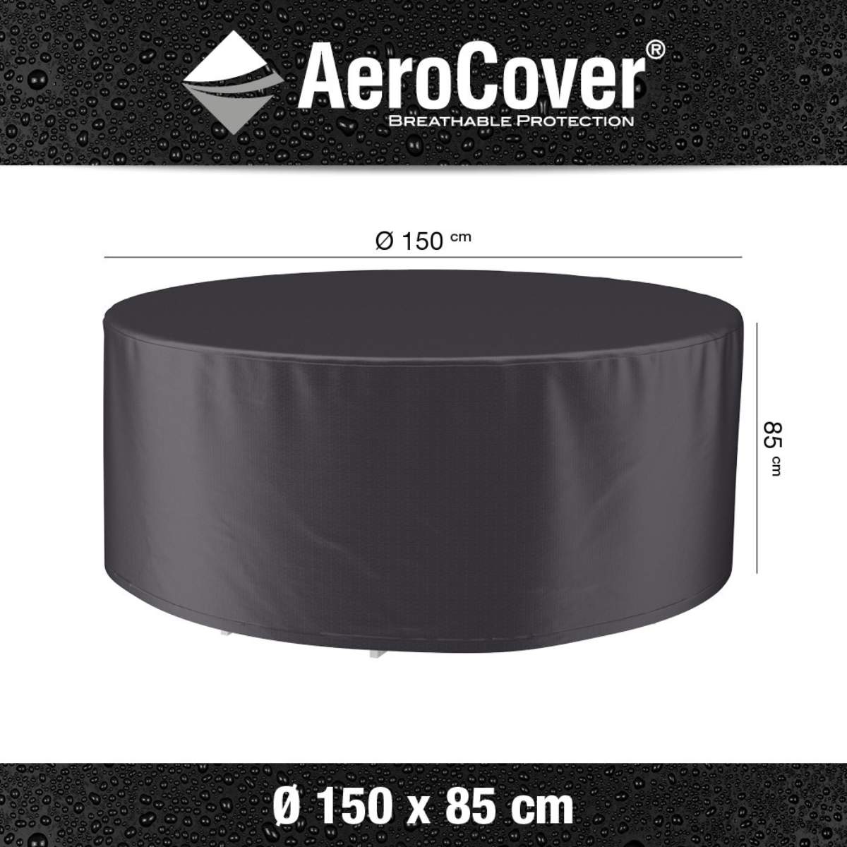 Pacific Lifestyle Garden Set Aerocover Round 150 x 85cm high
