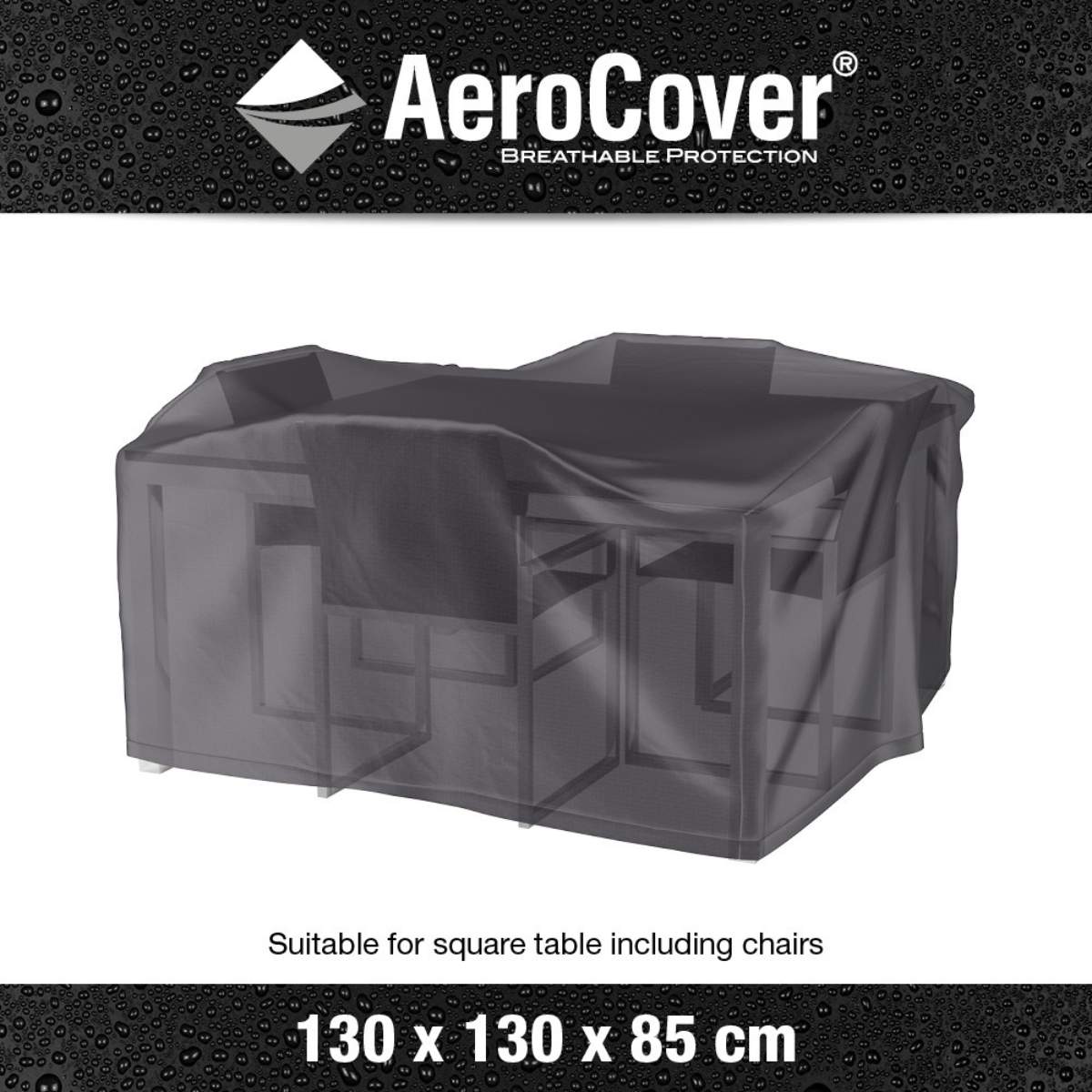 Pacific Lifestyle Garden Set Aerocover Square 130 x 130 x 85cm high