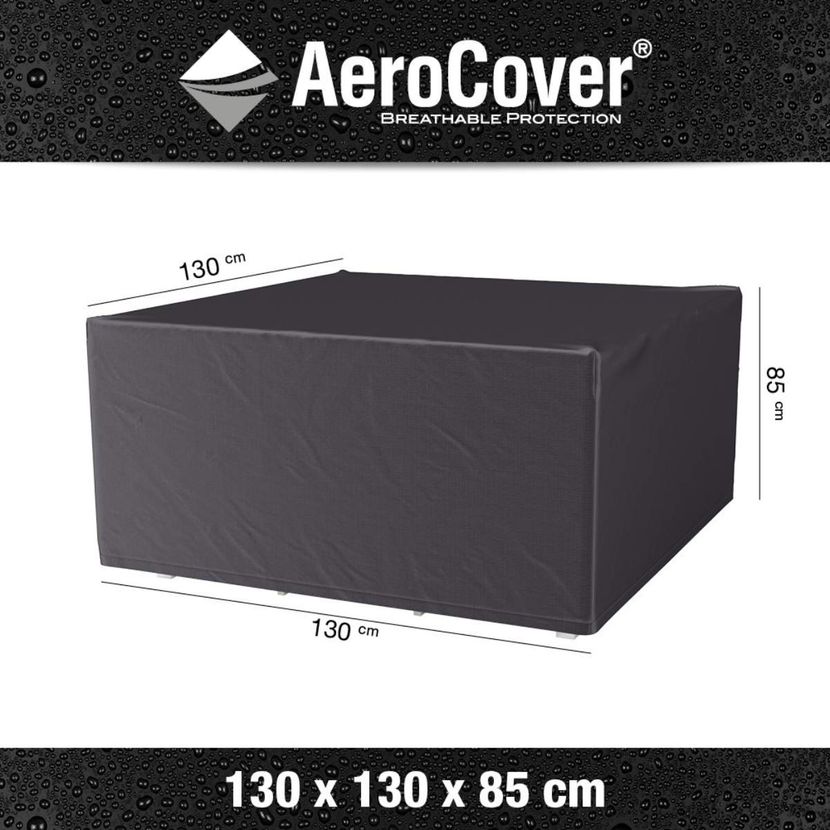 Pacific Lifestyle Garden Set Aerocover Square 130 x 130 x 85cm high