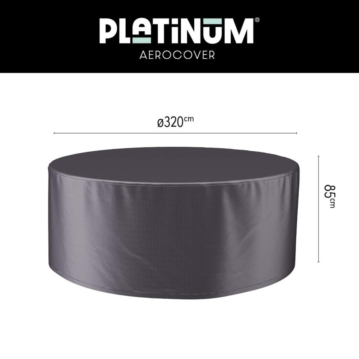 Pacific Lifestyle Garden Set Aerocover Round 320 x 85cm high