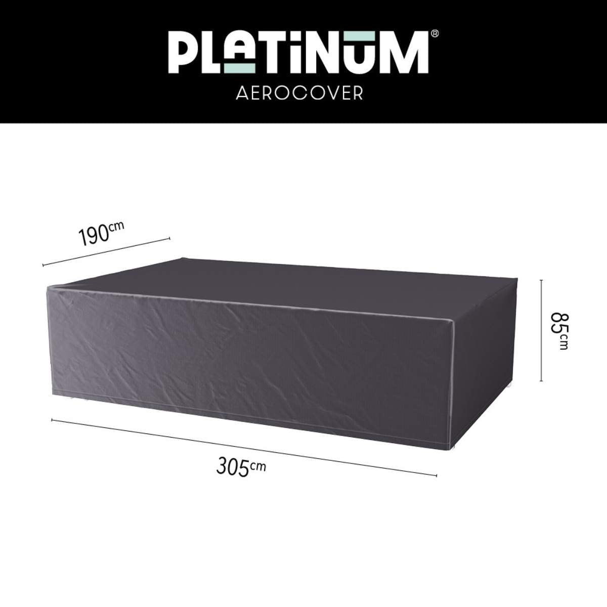 Pacific Lifestyle Garden Set Aerocover Rectangular 305x190x85cm high