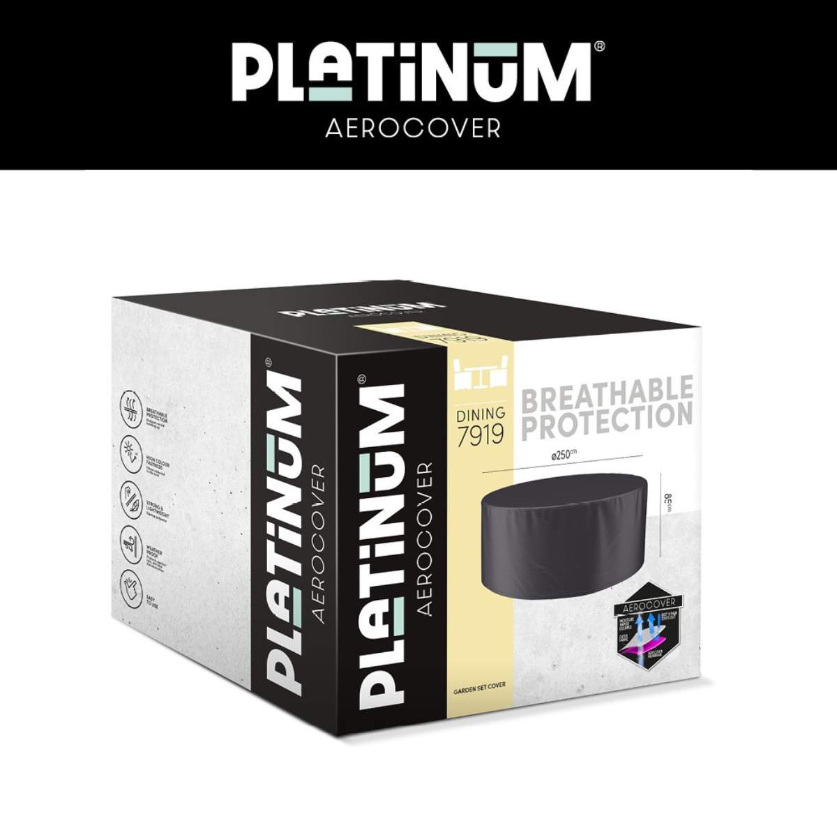 Beau&Co Garden Set Aerocover Round 250 x 85cm high