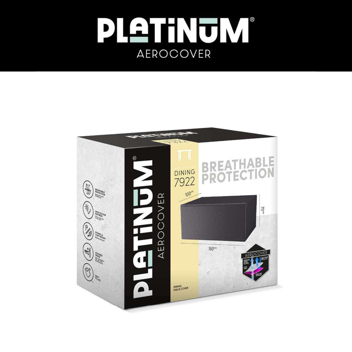 Beau&Co Table Aerocover 160x100x70cm high