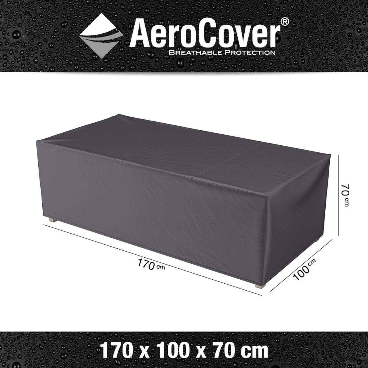 Pacific Lifestyle Bench Aerocover 170 x 100 x 70cm high