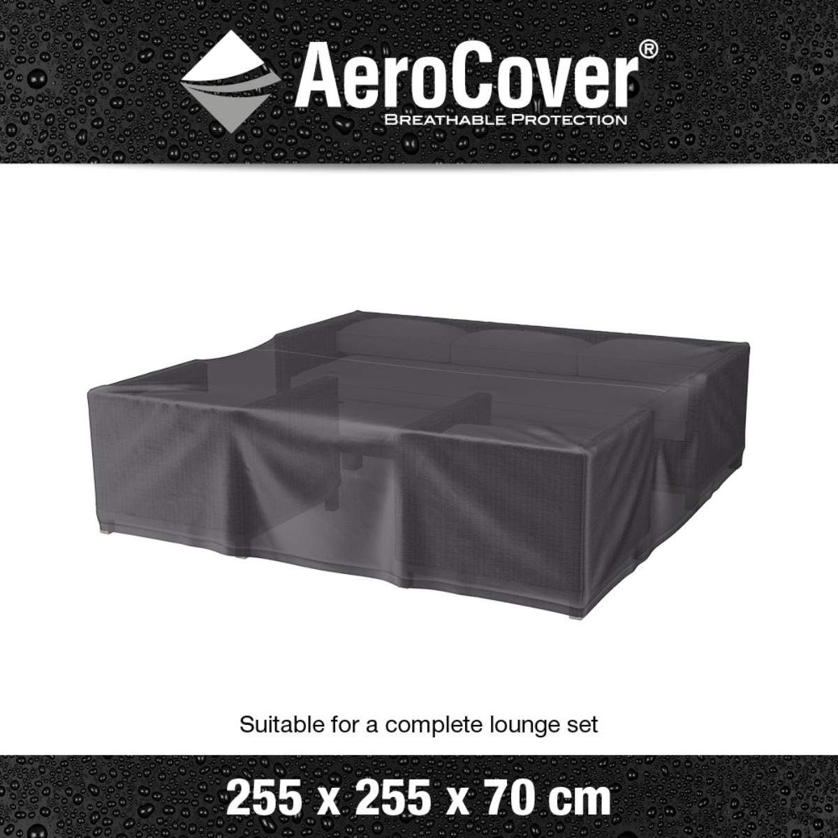 Pacific Lifestyle Seating Set Aerocover Square 255 x 70cm high