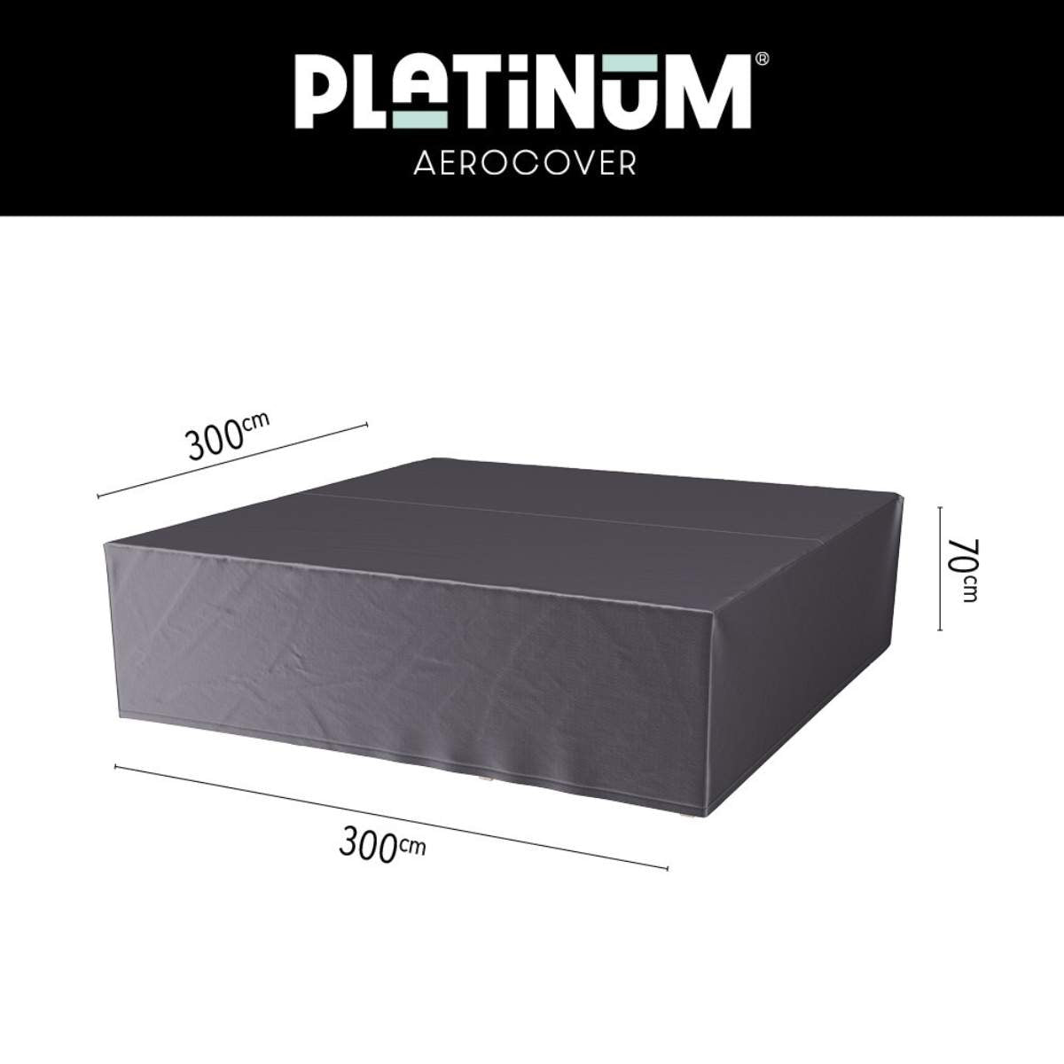 Pacific Lifestyle Seating Set Aerocover Square 300 x 70cm high
