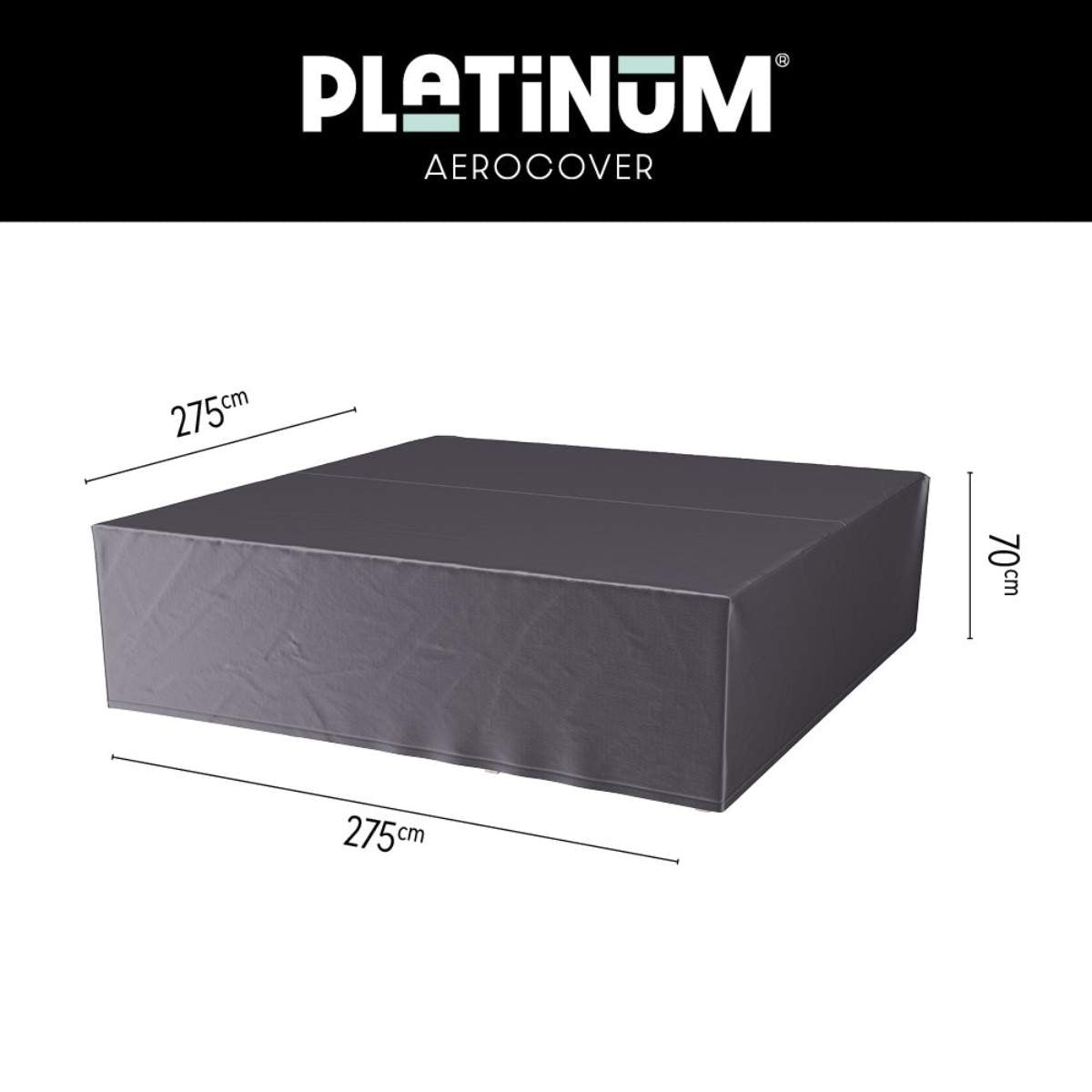 Pacific Lifestyle Seating Set Aerocover Square 275 x 70cm high