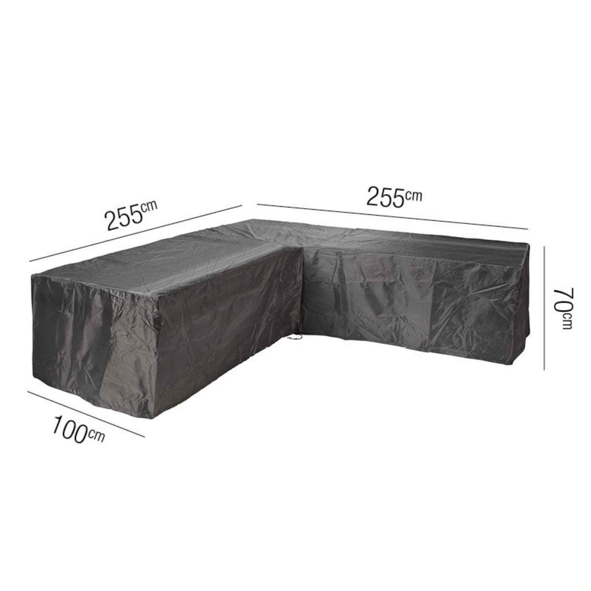 Pacific Lifestyle Outdoor Seating Set Aerocover L-Shape 255 x 255 x 100 x 70