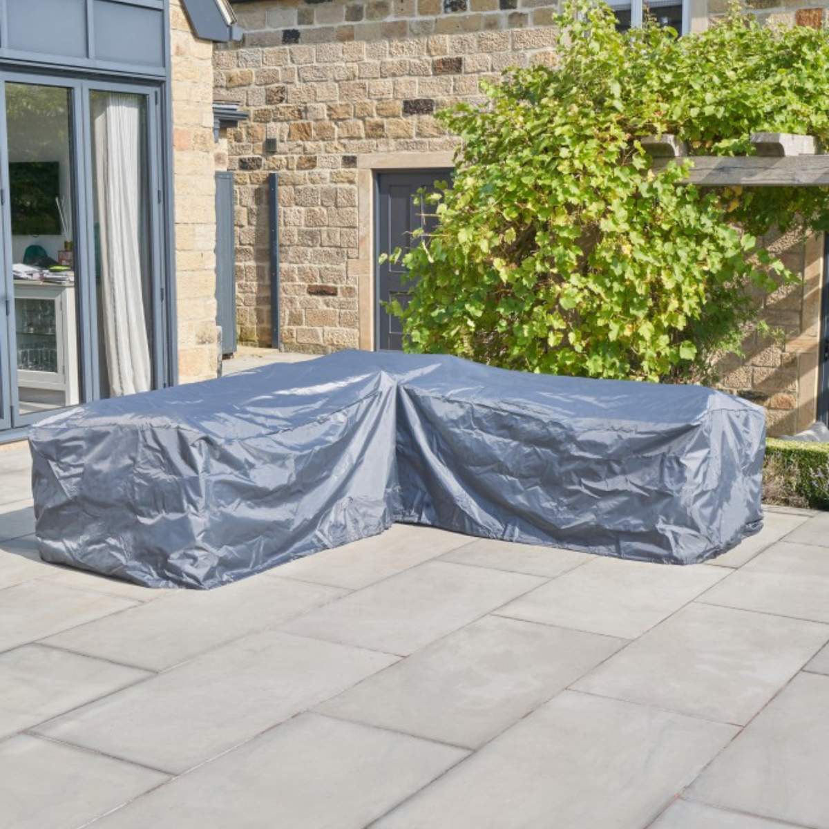 Pacific Lifestyle Outdoor Seating Set Aerocover L-Shape 255 x 255 x 100 x 70