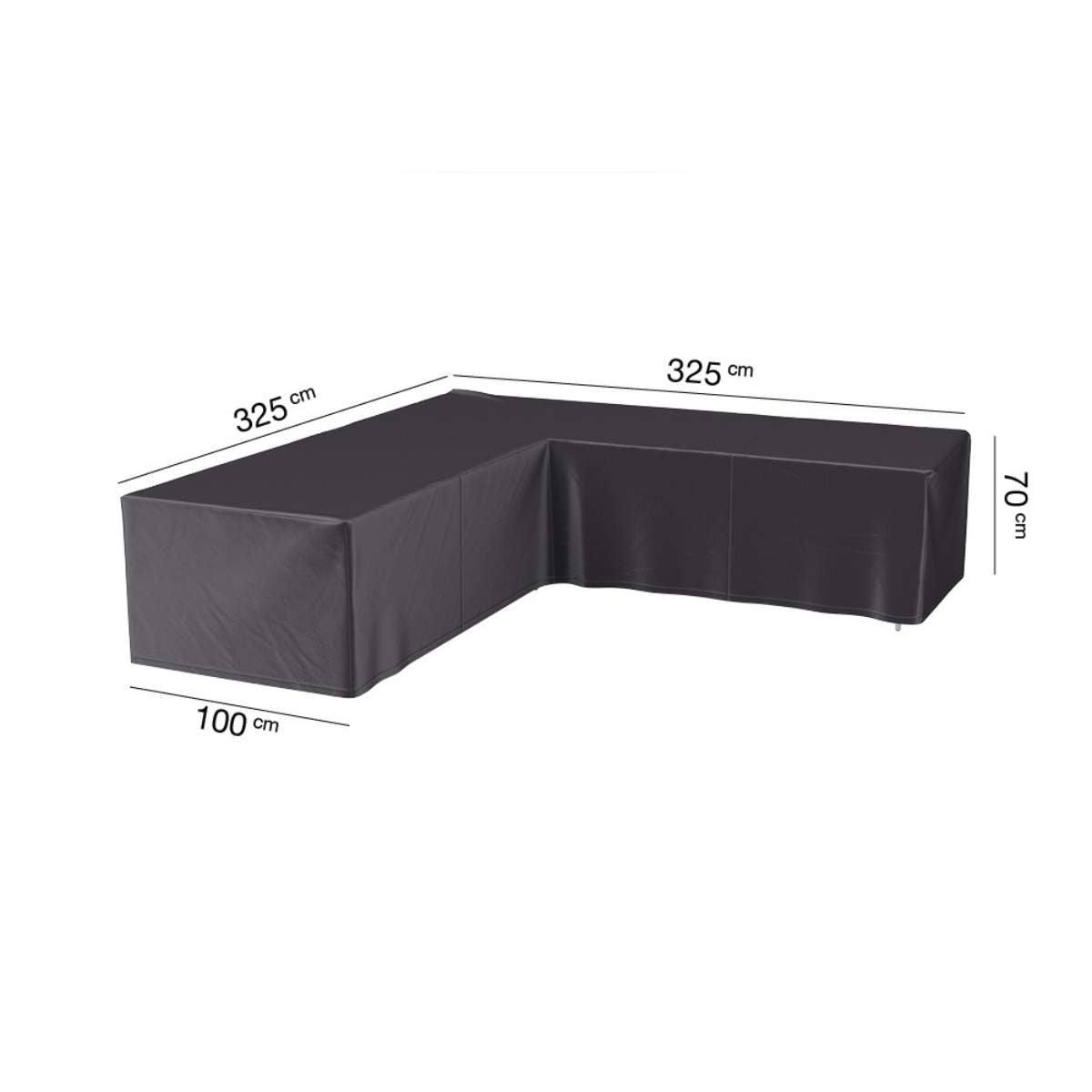 Pacific Lifestyle Outdoor Seating Set Aerocover L-Shape 325 x 325 x 100 x 70