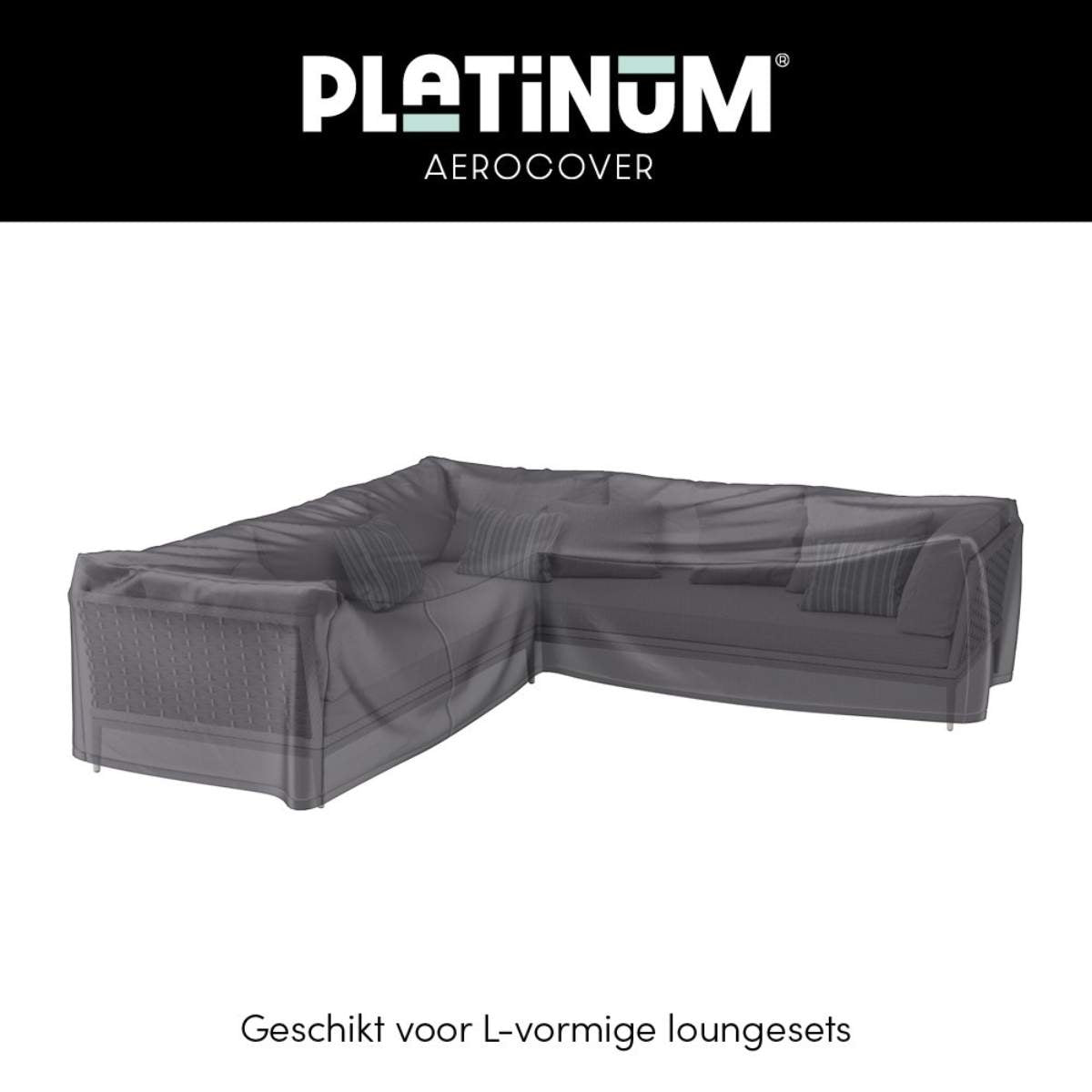 Pacific Lifestyle Outdoor Seating Set Aerocover Right Hand L-Shape 355 x 275 x 100 x 70