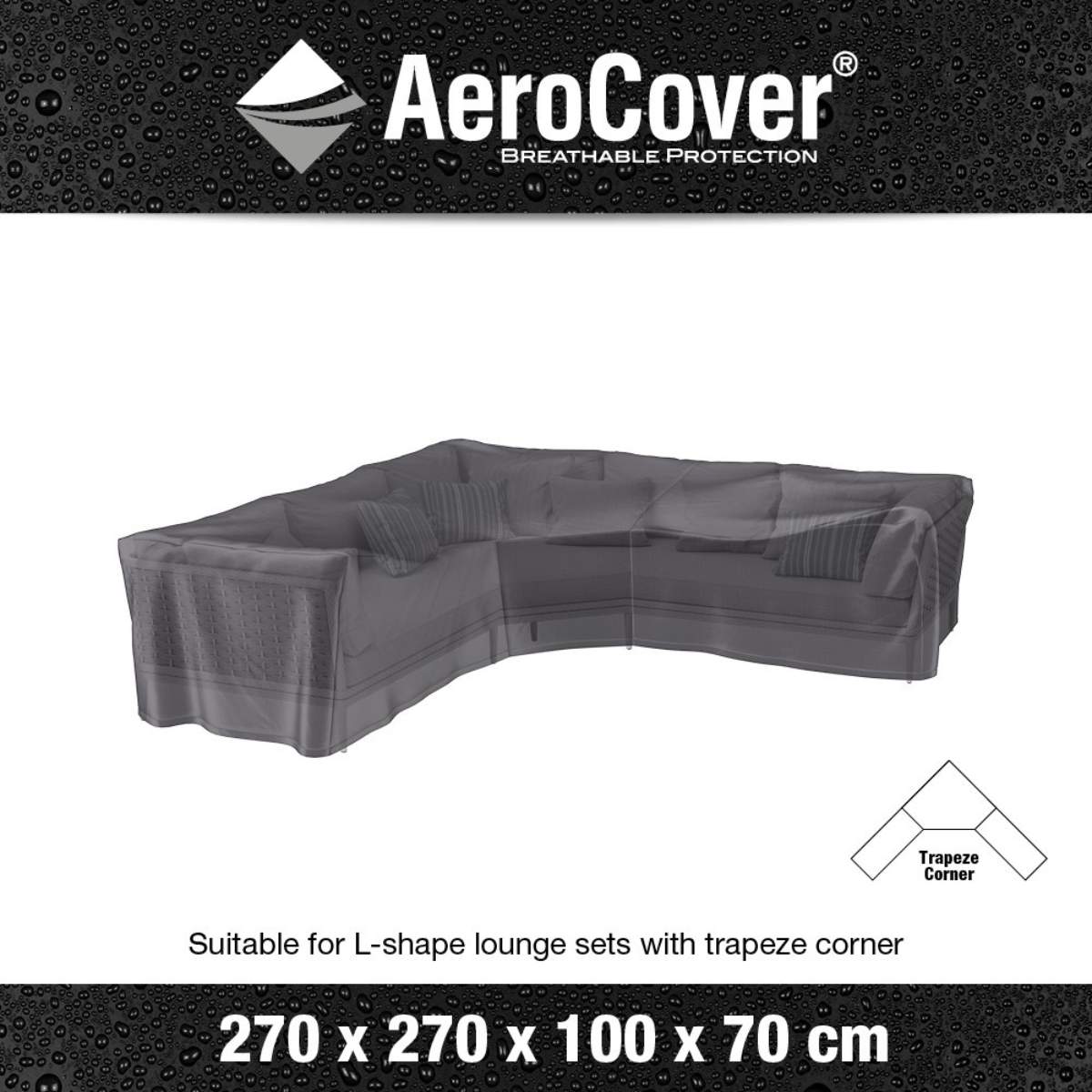 Beau&Co Outdoor Seating Set Aerocover Trapeeze 270x270x100x70cm