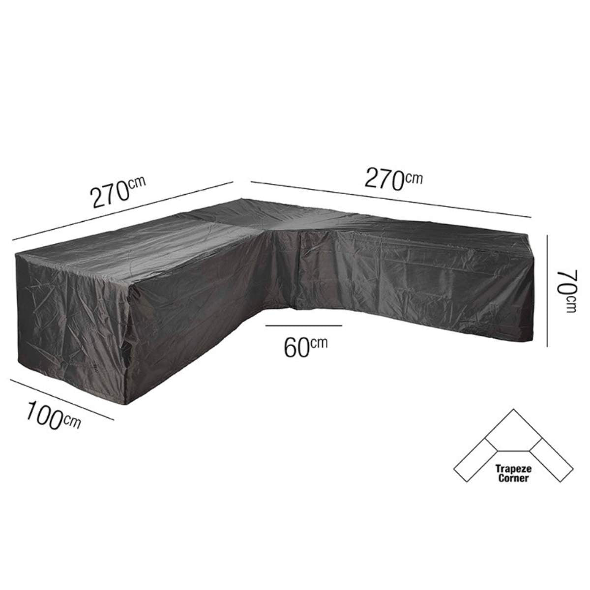 Beau&Co Outdoor Seating Set Aerocover Trapeeze 270x270x100x70cm