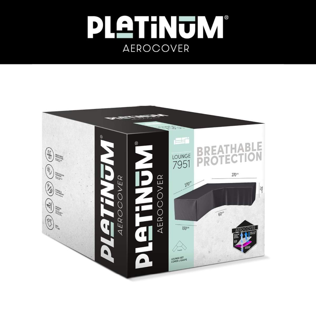 Beau&Co Outdoor Seating Set Aerocover Trapeeze 270x270x100x70cm