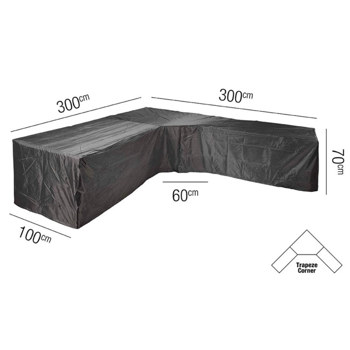 Beau&Co Outdoor Seating Set Aerocover Trapeeze 300x300x100x70cm