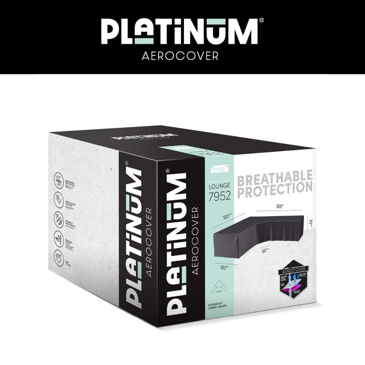 Beau&Co Outdoor Seating Set Aerocover Trapeeze 300x300x100x70cm