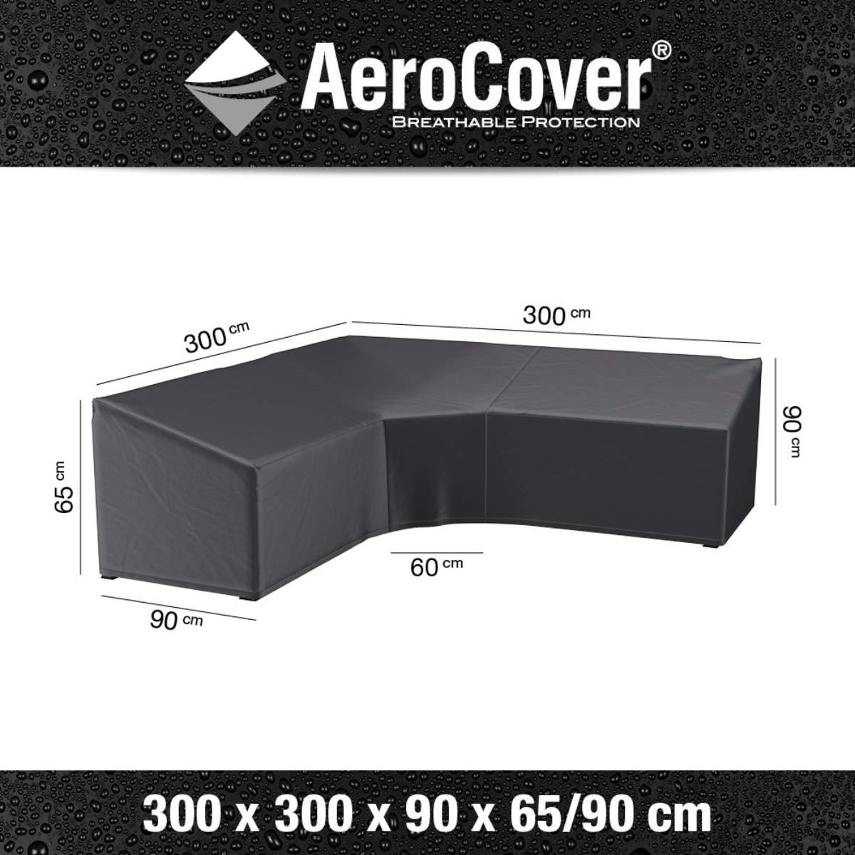 Beau&Co Outdoor Seating Set Aerocover Trapeeze 300x300x90x65x90cm