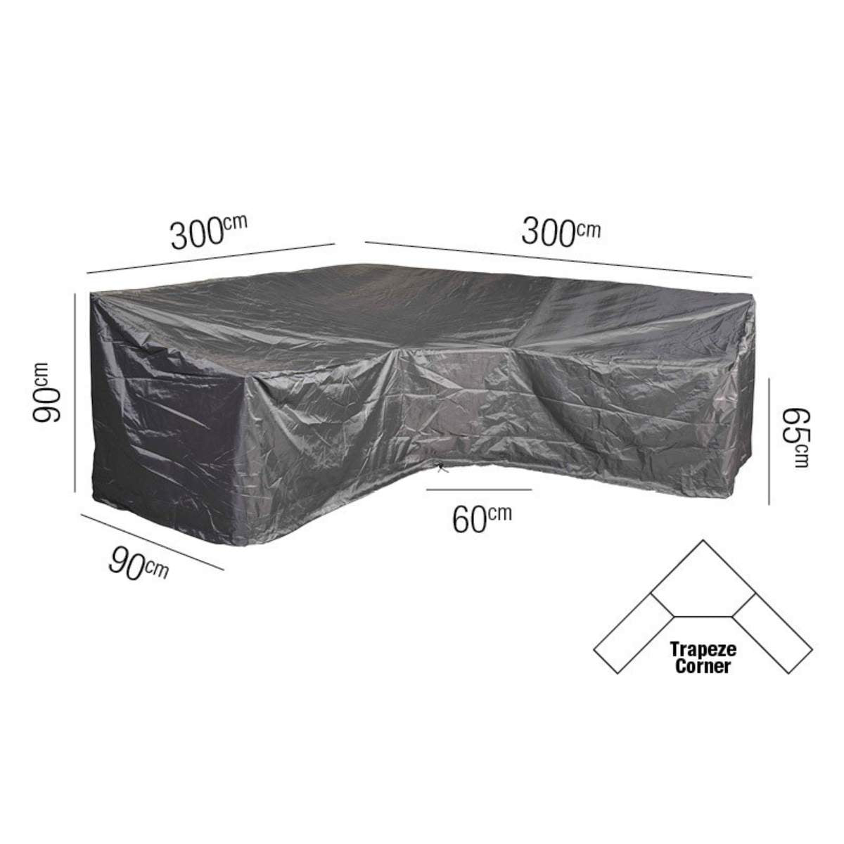 Beau&Co Outdoor Seating Set Aerocover Trapeeze 300x300x90x65x90cm