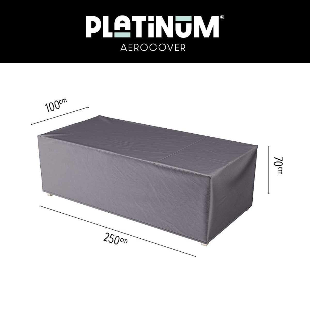Pacific Lifestyle Bench Aerocover 250 x 100 x 70cm high