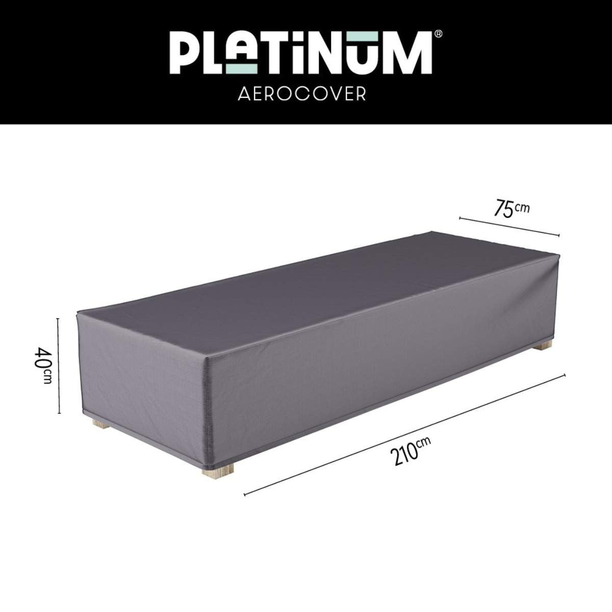 Pacific Lifestyle Loungebed Aerocover 210x75x40cm high
