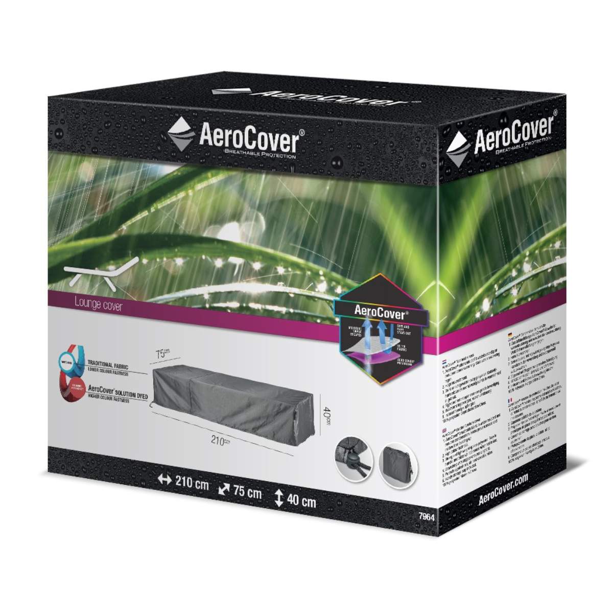 Pacific Lifestyle Loungebed Aerocover 210x75x40cm high