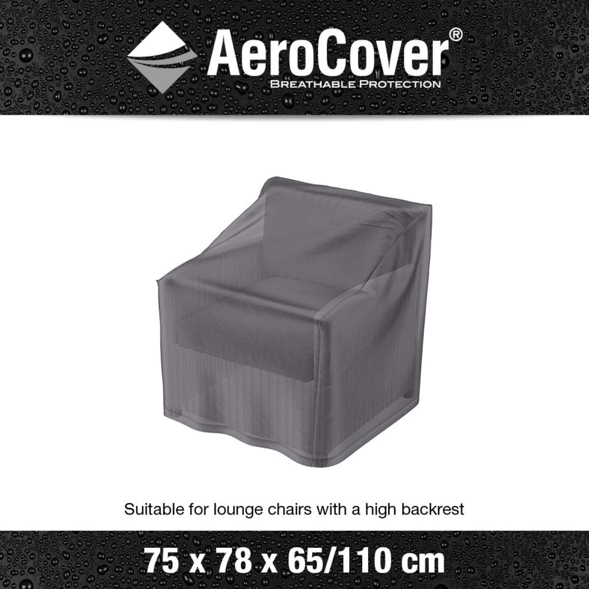 Pacific Lifestyle High Back Lounge Chair Aerocover 75x78x110cm