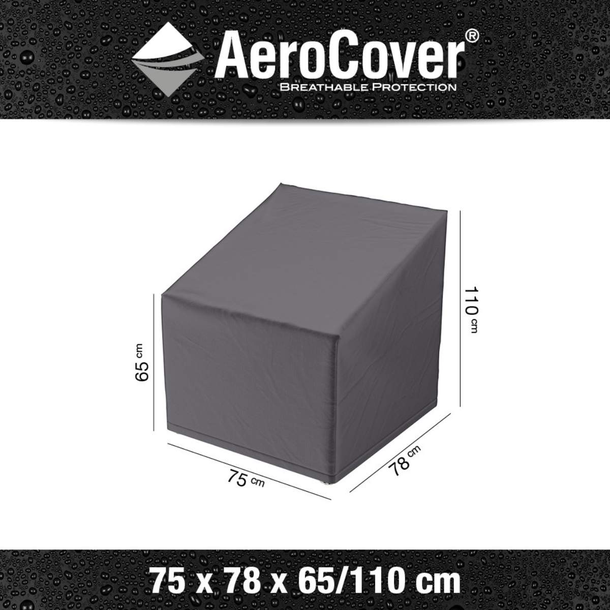Pacific Lifestyle High Back Lounge Chair Aerocover 75x78x110cm