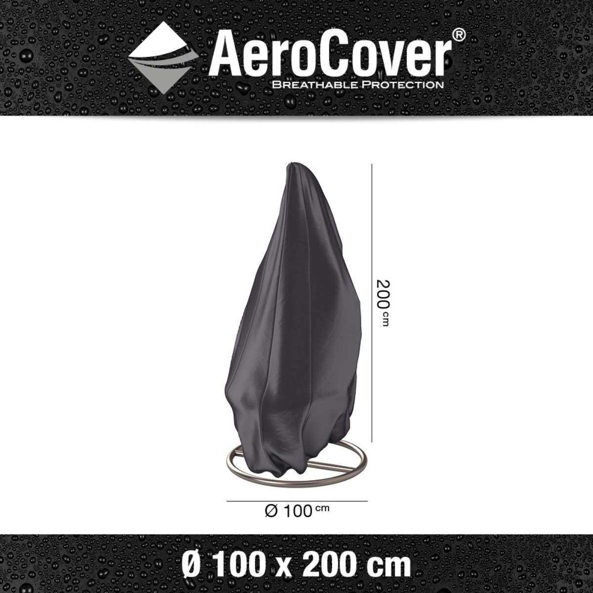 Pacific Lifestyle Hanging Chair Aerocover Round 100x200cm high