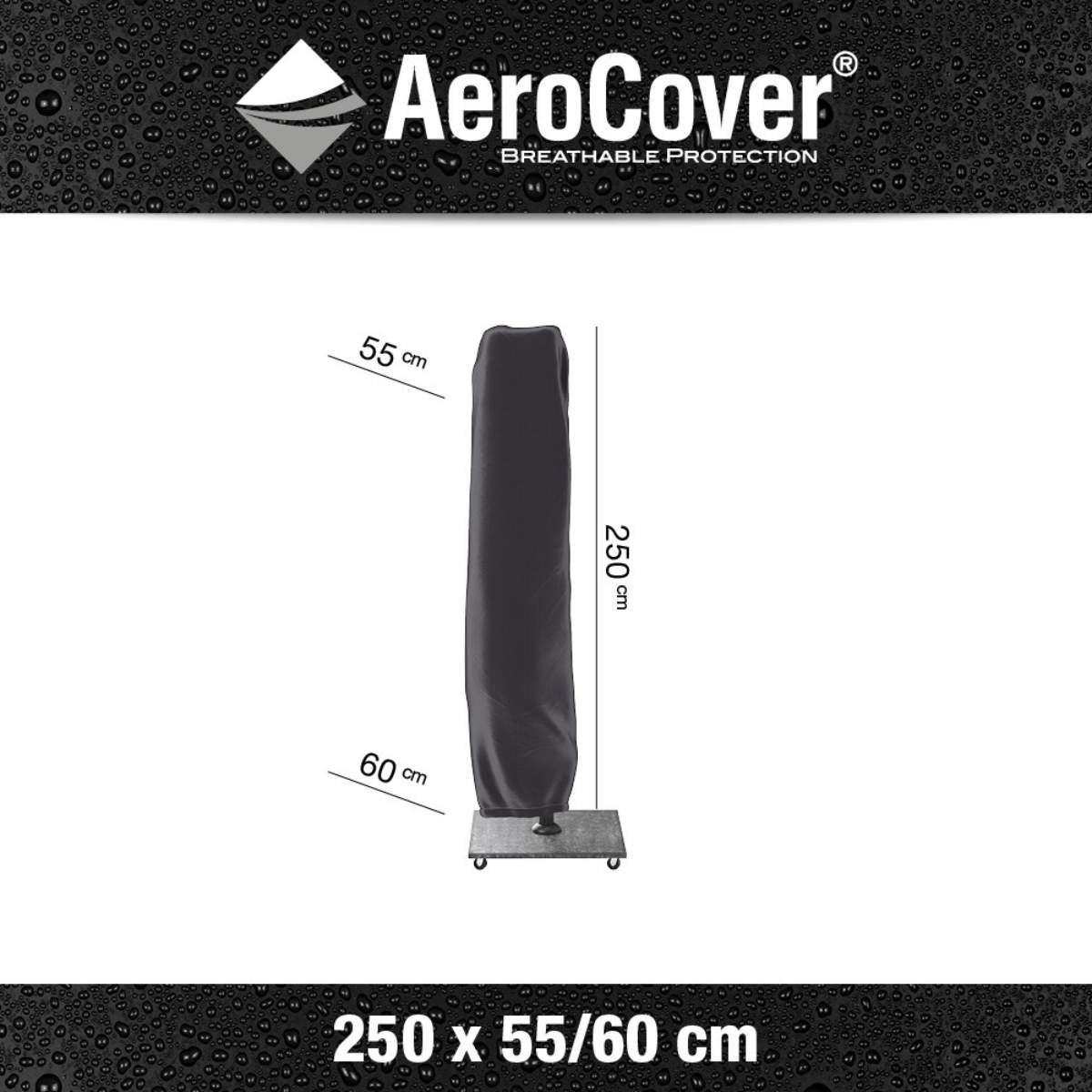 Pacific Lifestyle Free Arm Parasol Aerocover 250 x 55/60