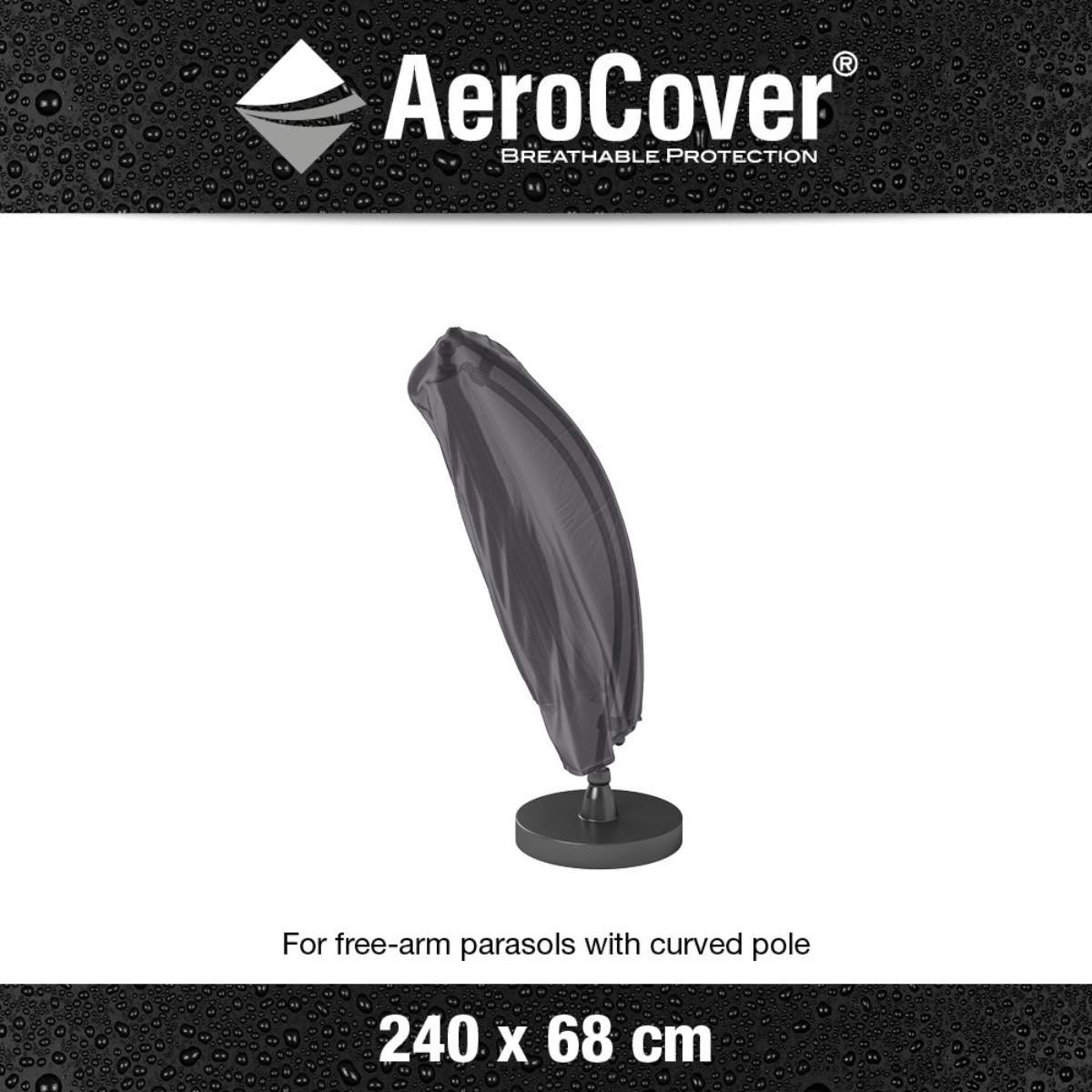 Beau&Co Free Arm Parasol Aerocover 240 x 68cm