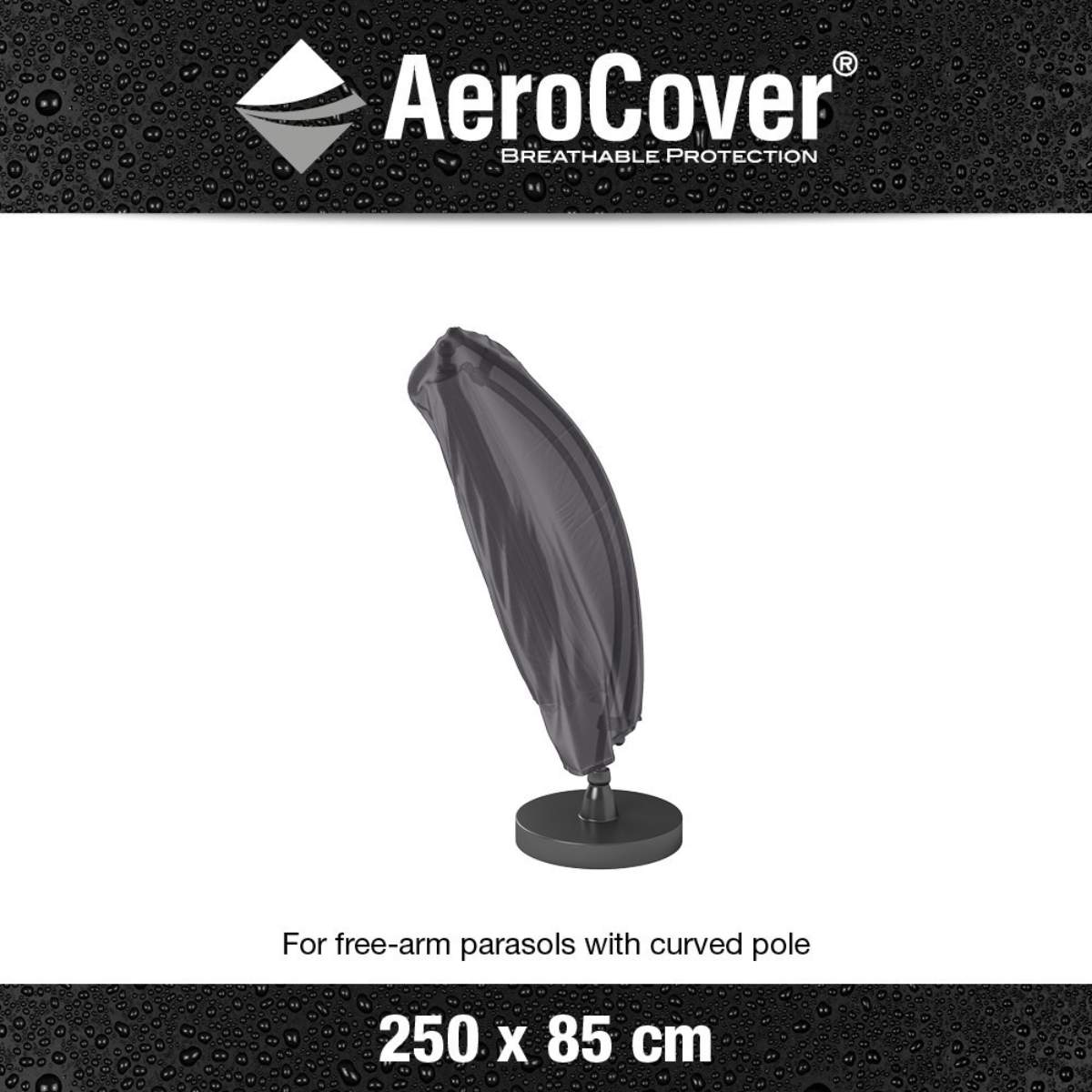 Pacific Lifestyle Free Arm Parasol Aerocover 250 x 85cm